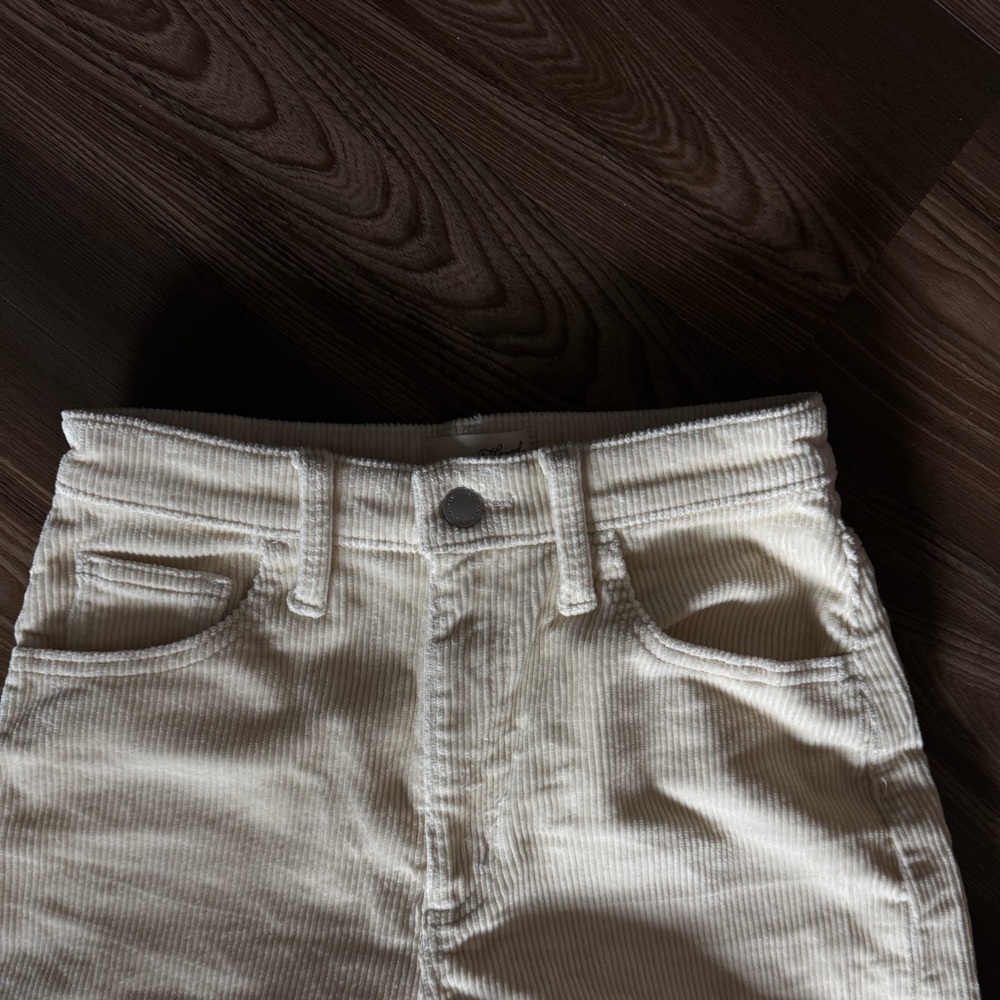 Universal Thread Cream Wide Leg Jeans corduroy - Picture 3 of 4